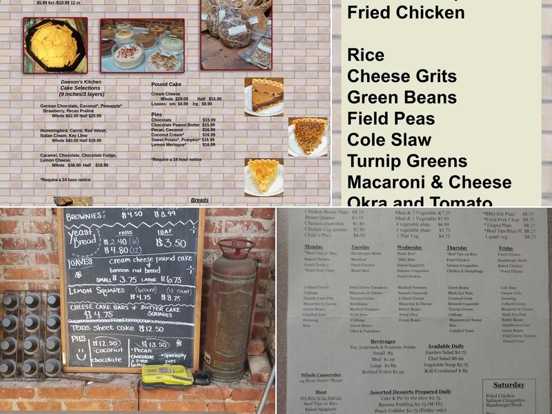 Dawson's Kitchen Menu