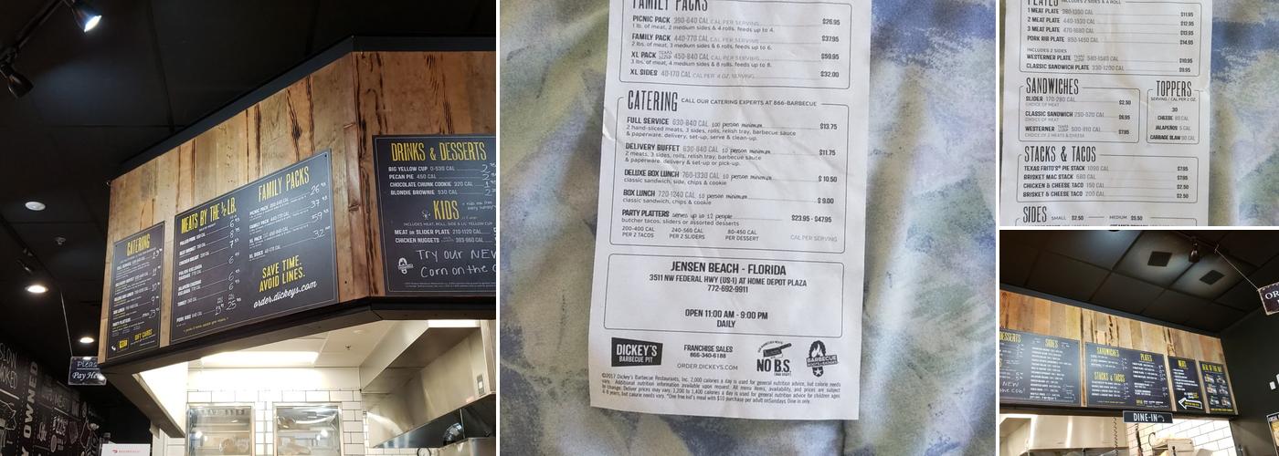 Dickey's Barbecue Pit Menu