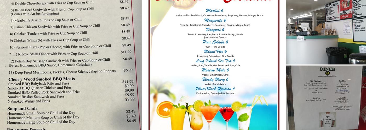 Diner 42 Menu