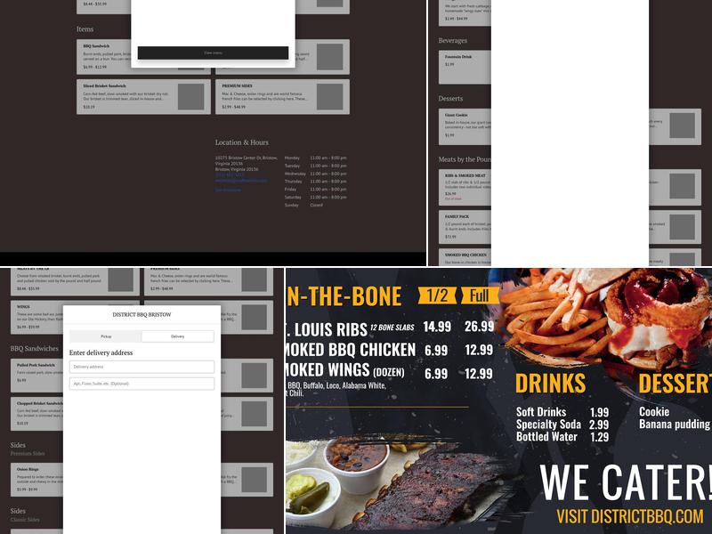 District BBQ Bristow Menu