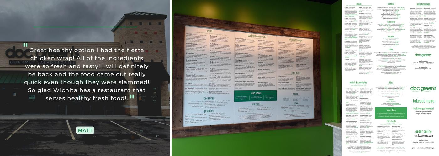 Doc Greens Menu