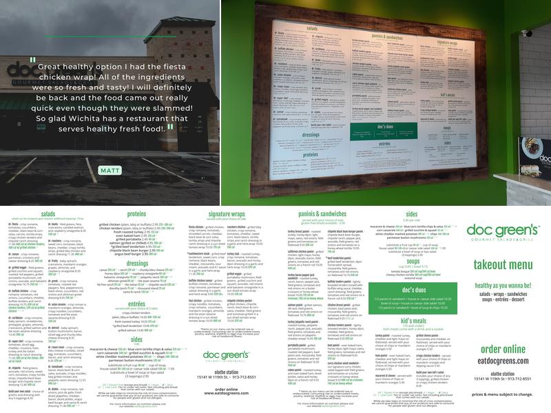 Doc Greens Menu
