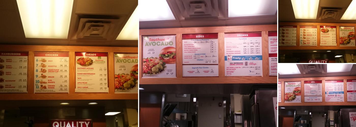 Wendy's Menu