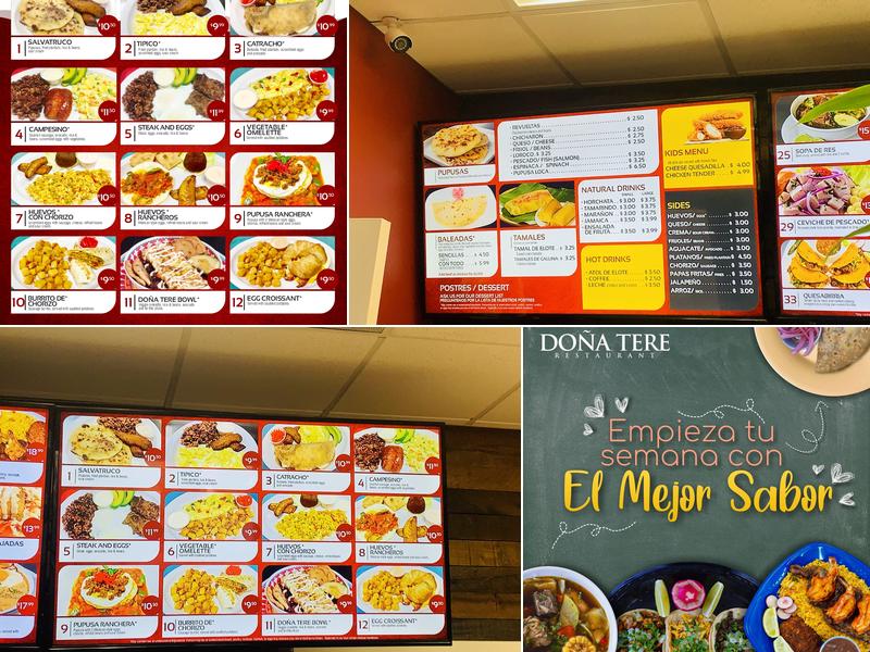 Dona Tere Restaurant Menu