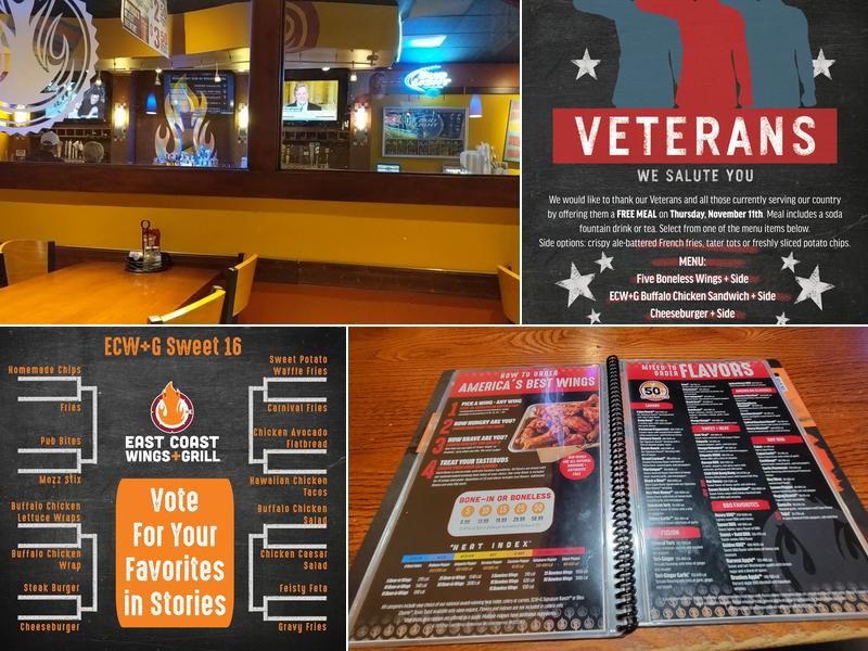 East Coast Wings + Grill Menu