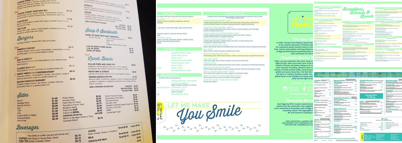 Eggs Up Grill Menu