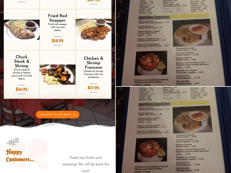 El Apretador Bay Shore Menu