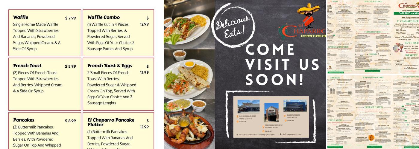 El Chaparro Mexican Bar & Grill- Spring Menu