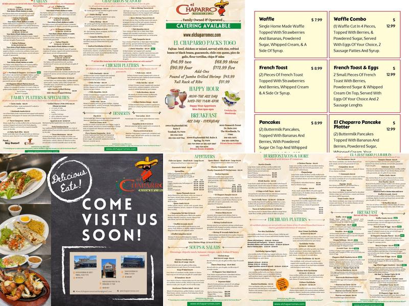 El Chaparro Mexican Bar & Grill- Spring Menu