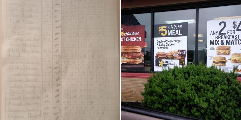 Hardee’s Menu