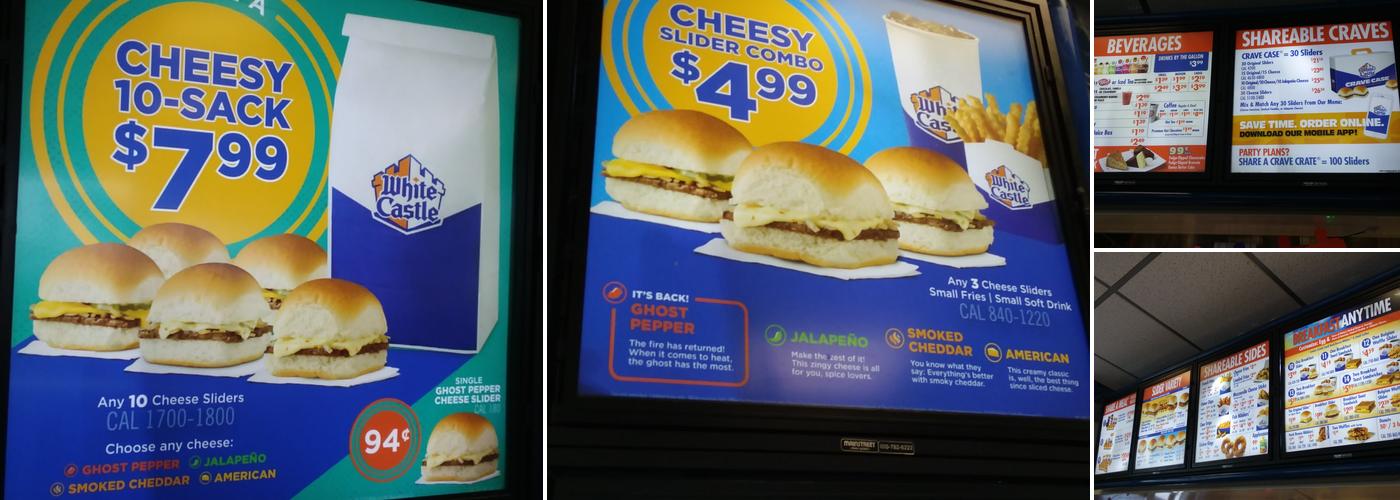 White Castle Menu
