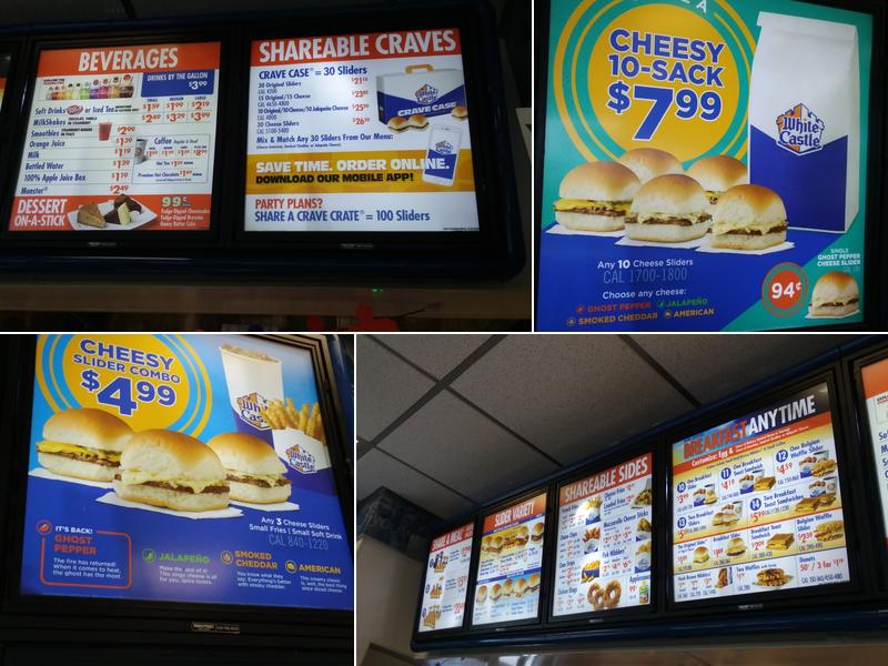 White Castle Menu