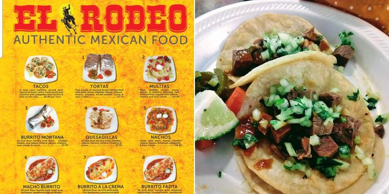 El Rodeo Menu