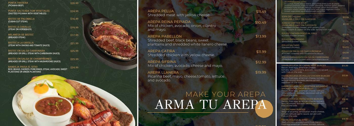 El Sitio Coffee Bar Menu