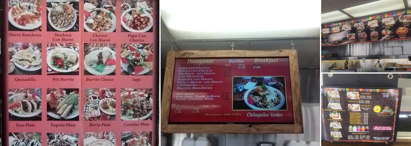 El Taquito Mexican Food Menu