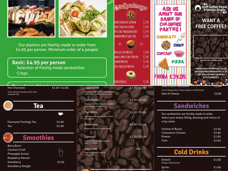 SDM Coffee House & Design Studio Menu