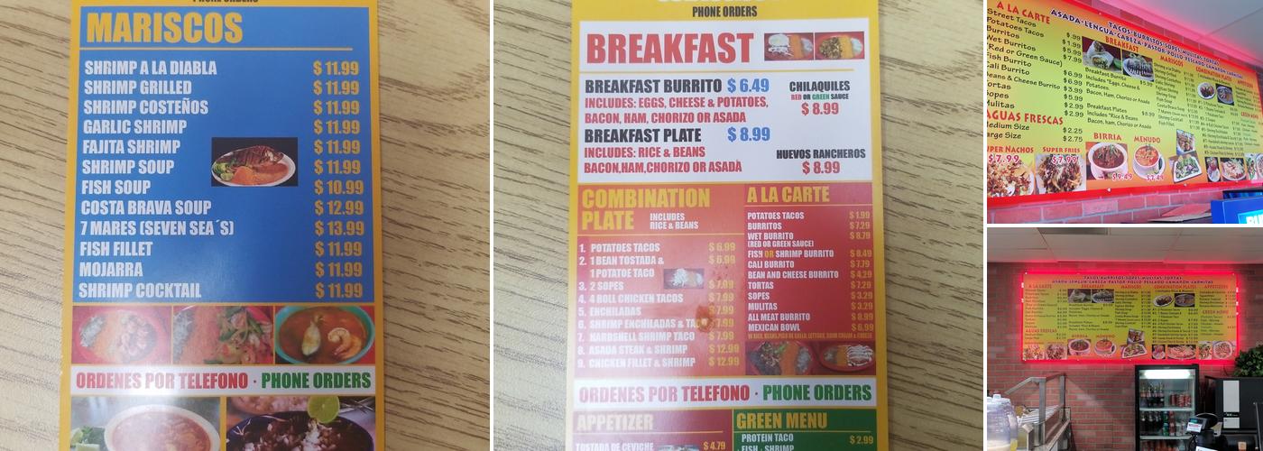 El Toro Loco Grill Menu