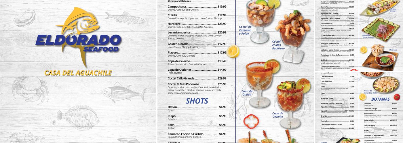 ElDorado Seafood Menu
