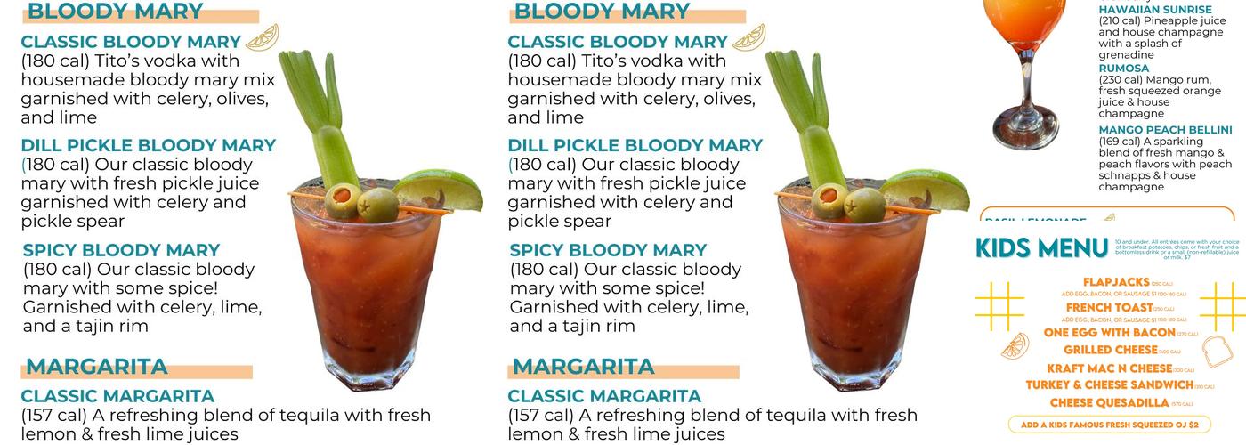 Famous Toastery Mooresville on Main Menu