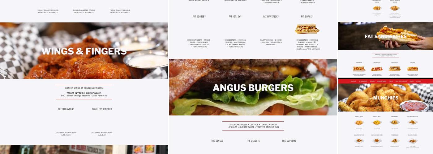 Fat Shack Menu