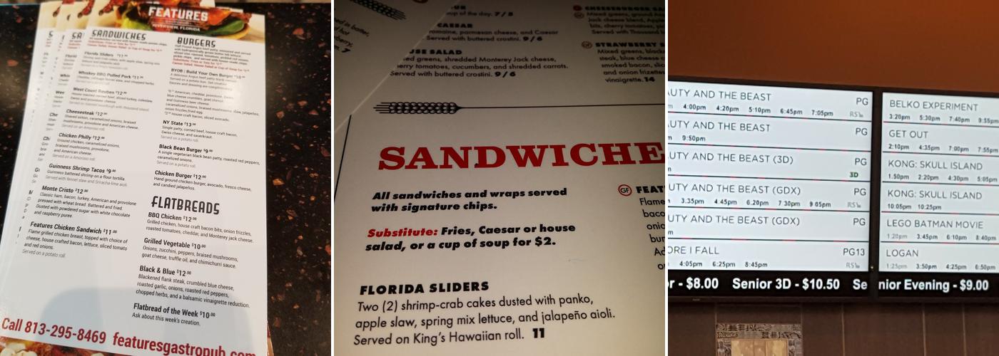 Features Brewpub Menu