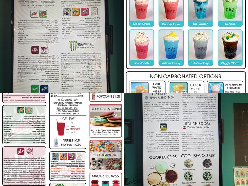 FiiZ Drinks Menu