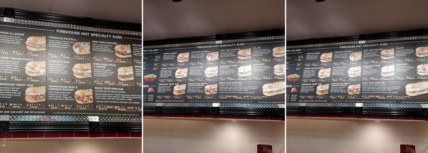 Firehouse Subs Victoria Commons Menu