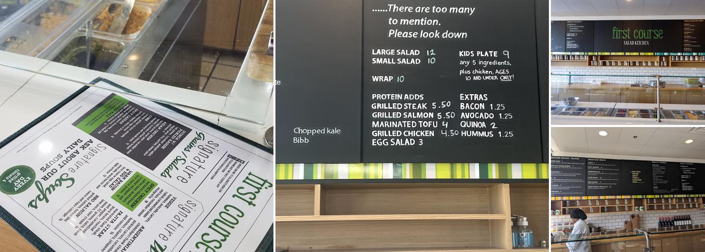 First Course Salad Kitchen Menu