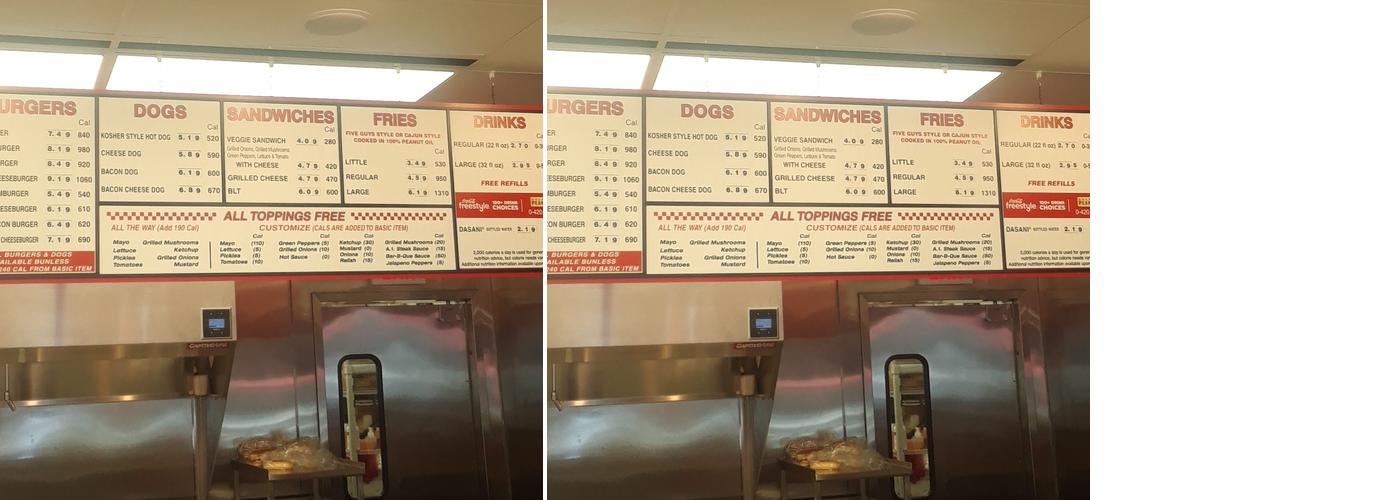 Five Guys Menu