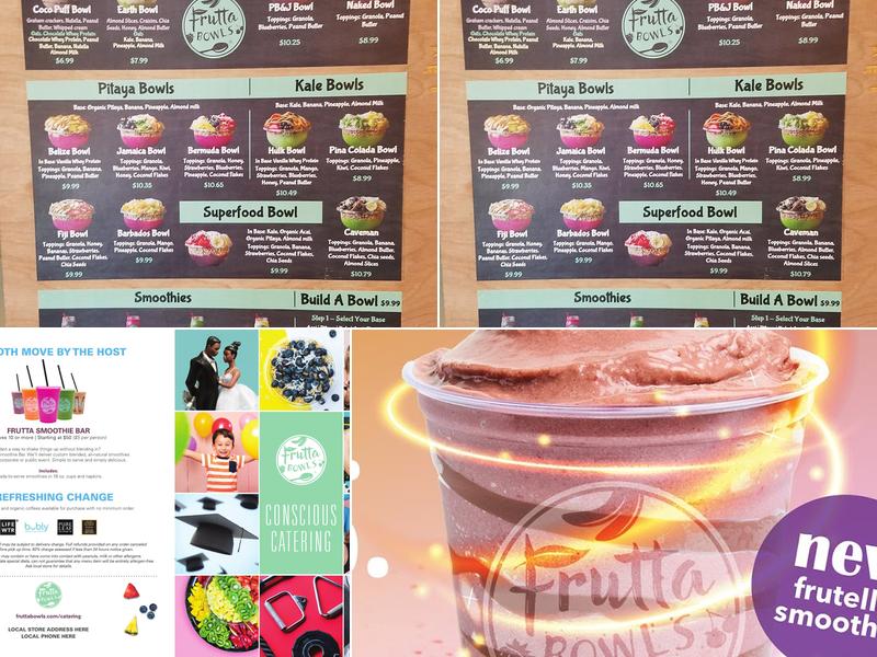 Frutta Bowls Menu