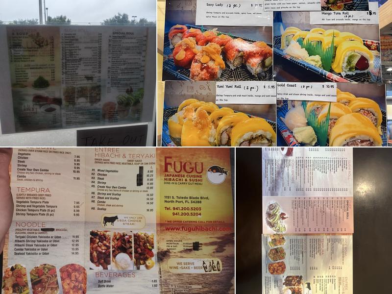 FUGU HIBACHI & SUSHI Menu