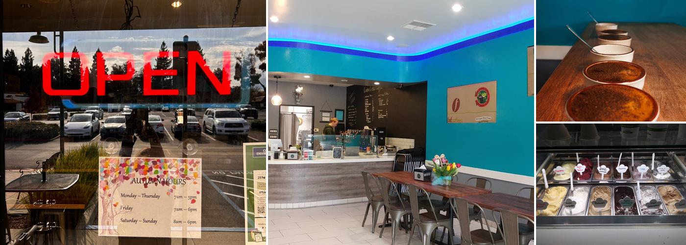 Contra Costa Coffee featuring Ginger's Gelato