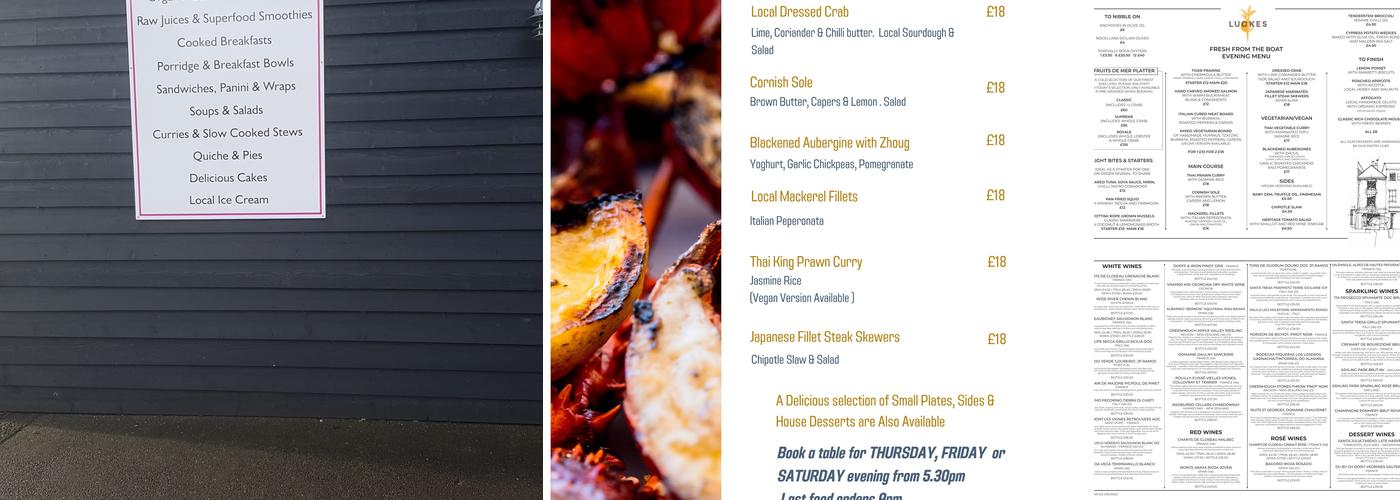 LUCKES Cafe-Bistro Menu