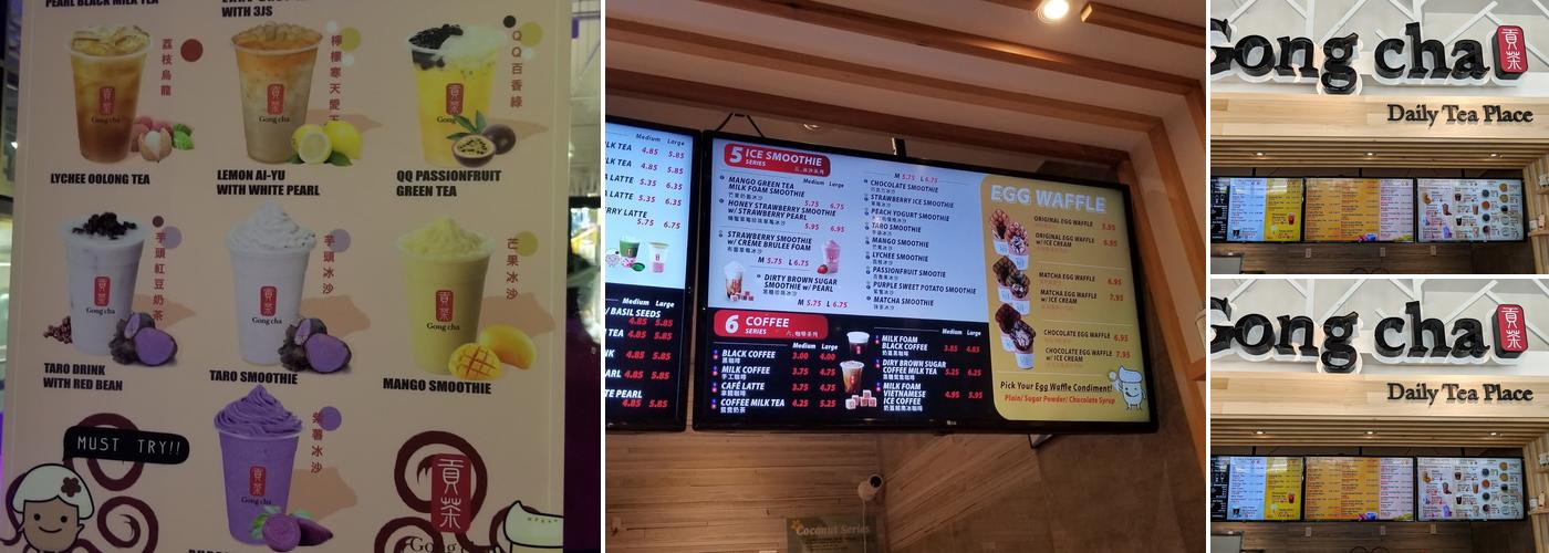 Gong Cha The Spot Menu