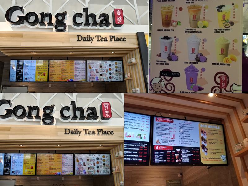 Gong Cha The Spot Menu