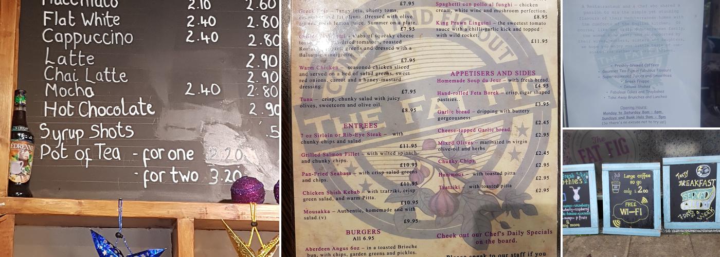 The Fat Fig Menu