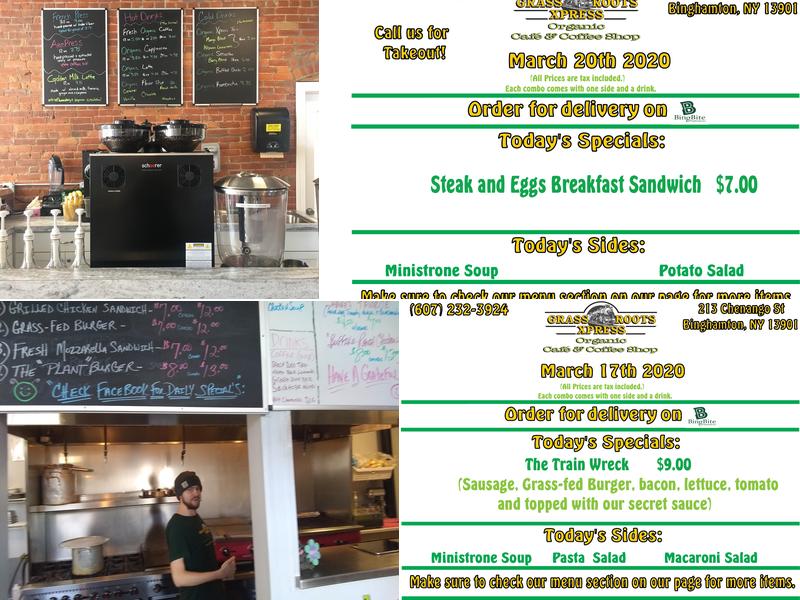 Grassroots Cafe Menu
