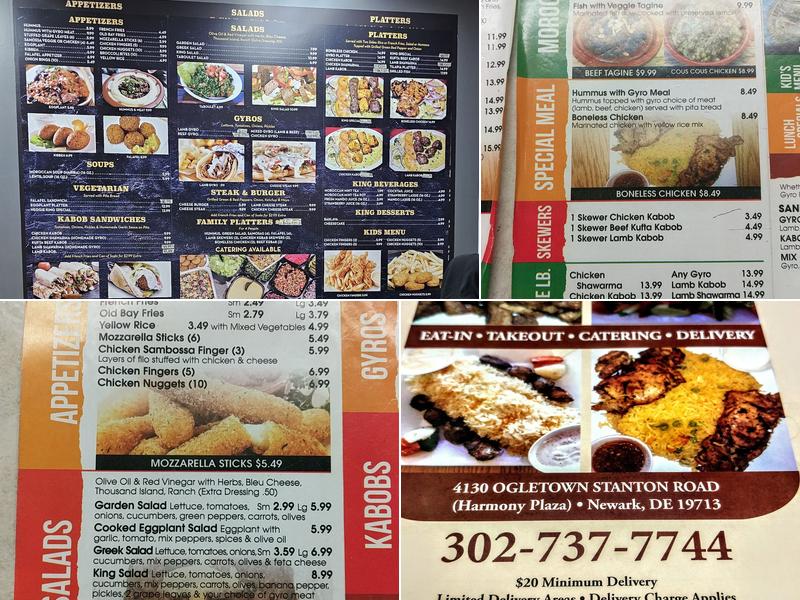 Gyro King Menu