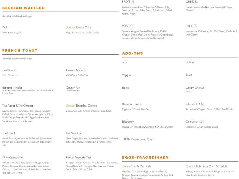 Hash Restaurant Menu