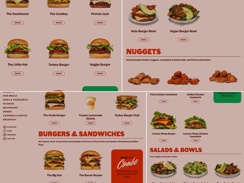 Hat Creek Burger Company Menu