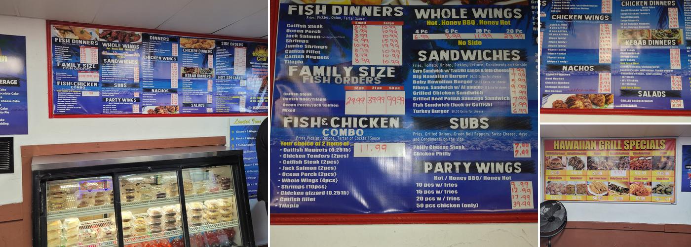 Hawaiian Grill - Jennings Menu