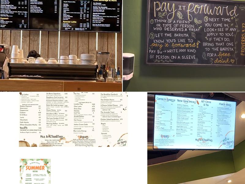 He-Brews Coffee Menu