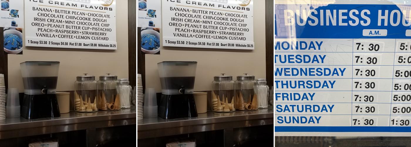 Henry's Confectionery Menu