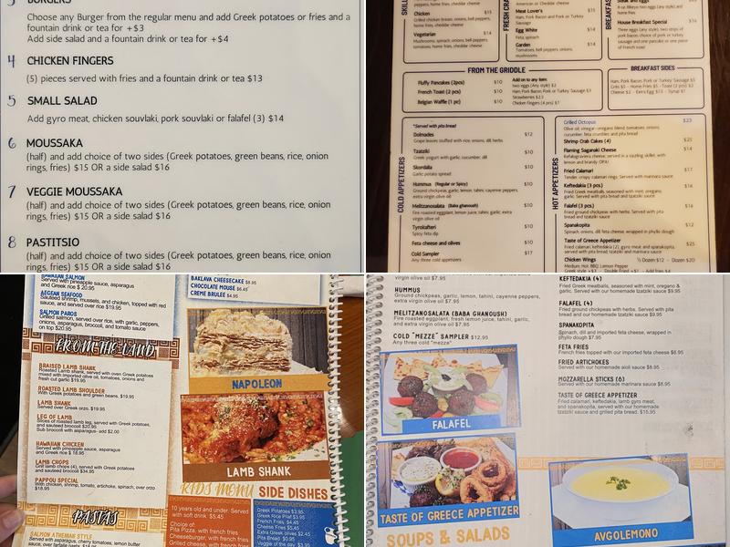 Taste of Greece Menu
