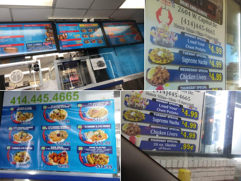 Hook Fish & Chicken Menu