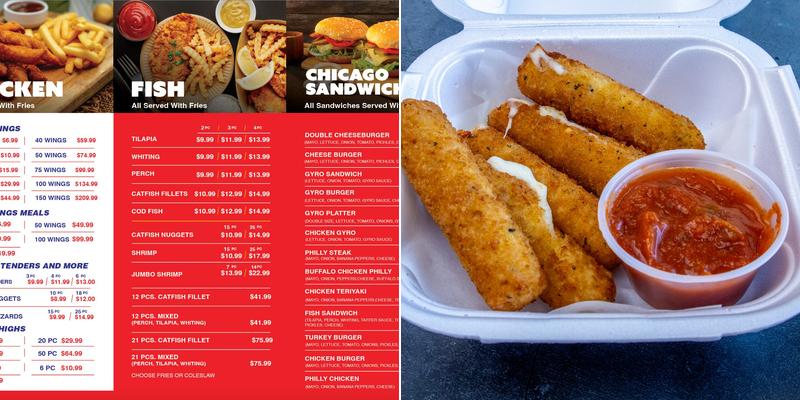 Hook Fish & Chicken Menu