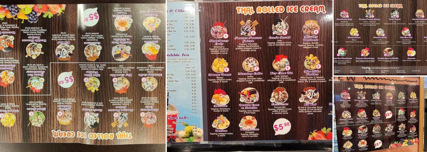 Ice Moon Menu