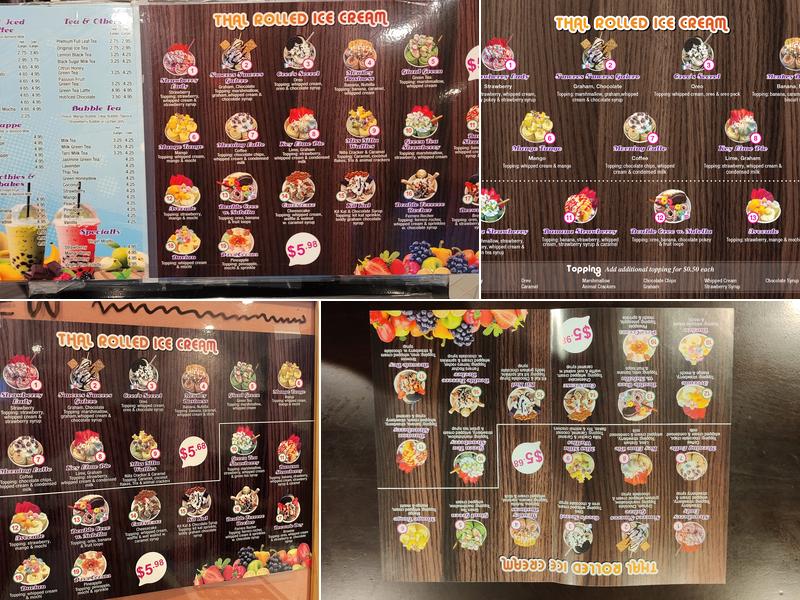 Ice Moon Menu