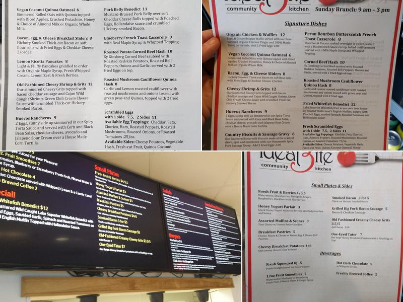 The Ideal Bite Community Kitchen Menu