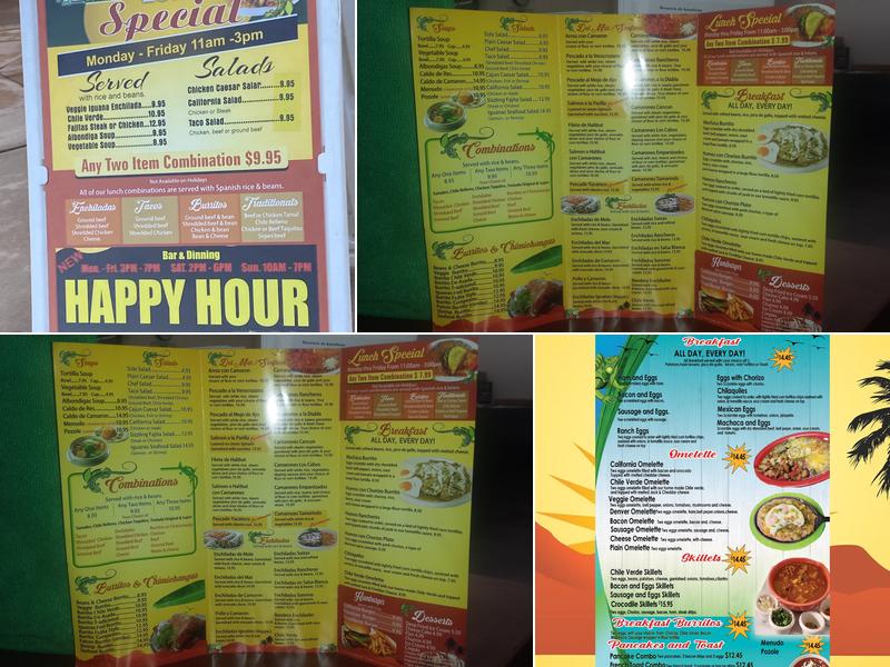 Iguanas Grill and Cantina Menu